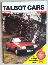 Talbot Range Brochure 1983 - Samba Horizon Solara Alpine Rancho Tagora
