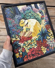 Antique painting flower