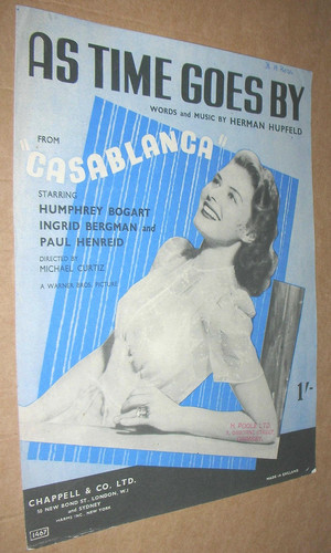 Time goes from casblanca - goes,