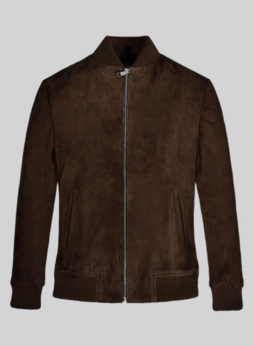 Veste cuir bomber daim - veste, en