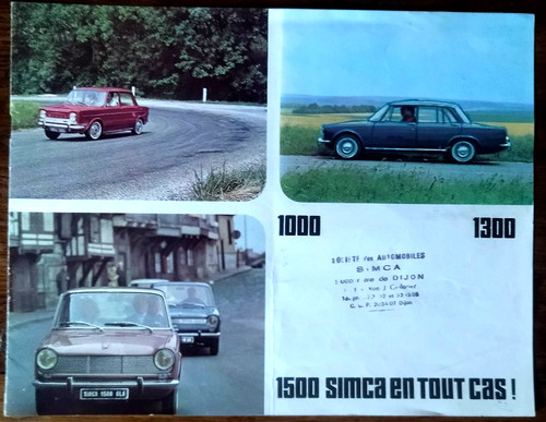 Ancien dépliant brochure