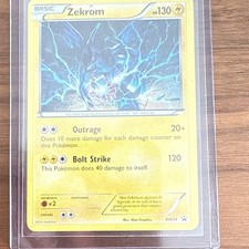 Carte Pokemon Zekrom BW24 HOLO PROMO Noir Et Blanc N&B