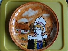 YOUEN QUIMPER 1 BELLE ASSIETTE EN FAIENCE   24,5 cm