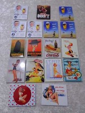 Uztred - 17 X Magnets De Réfrigérateur - Style Vintage Design Rétro - Publicité
