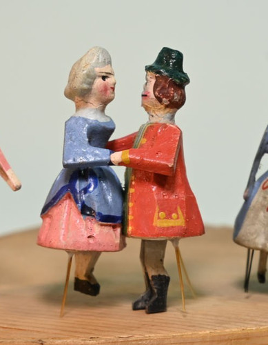 C1880 miniature wood - wood, carved