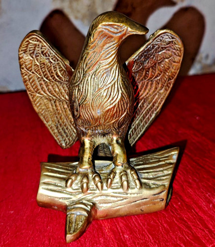 Statuette aigle bronze ou - statuette, en