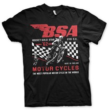 BSA Rocket Gold Star Motorcycles Motorbike officiel T-shirt Hommes unisexe