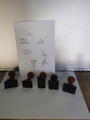 Lot anciens tampons - ,