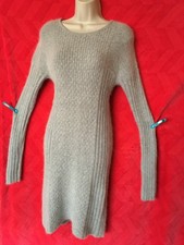 Belle robe pull  gris perle