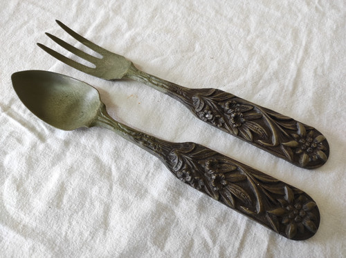 Anciens couverts salade - couverts,