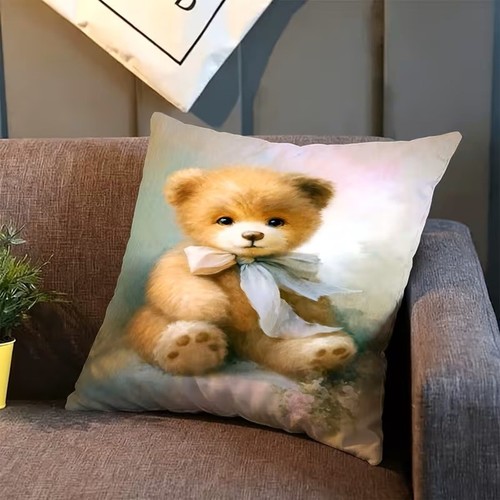 Housse coussin nounours - de,
