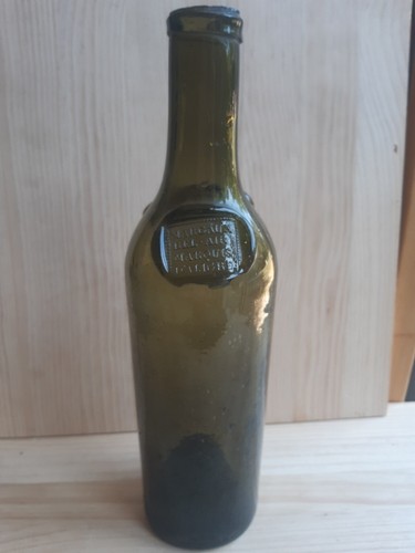 Bouteille verre soufflé - verre,
