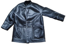 veste cuir homme - mouton retourné - noir - taille XXL