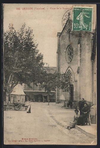 Cpa grillon place - grillon,, de