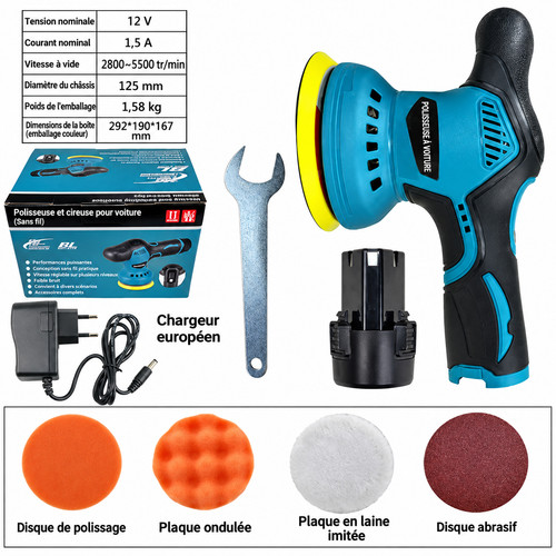 Ponceuse polisseuse v - ponceuse,, 12