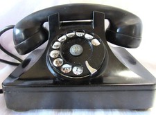 Vintage Black Bakelite Rotary