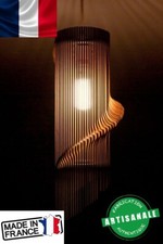 Lampe Lustre Tube design en bois