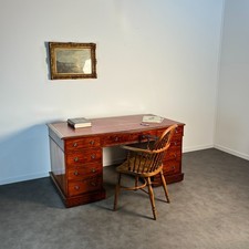 Bureau à Caissons en Acajou
