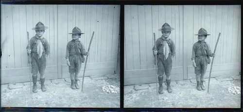 Scoutisme plaque photo verre - plaque,