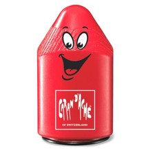 Taille-Crayon Double Trou Caran d'Ache Rouge Rétro Sourire Pour Crayons 8-11mm