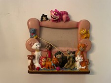 Cadre photo Disney Pets Cats 3D résine 4x6 - Aristochats, Chat du Cheshire, Siam