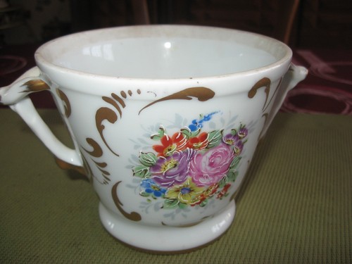 Ancien cache pot porcelaine - cache,