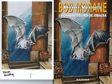 EO JEAN-PAUL RAYMOND BOB MORANE HC 47 EXLIBRIS SIGNÉ LA CHAUVE-SOURIS DE XIBALBA