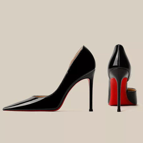 Escarpins noirs brillants - escarpins,