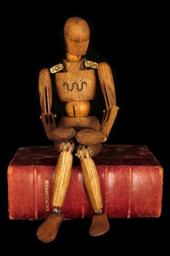 Ancien mannequin artiste en - mannequin, d'artiste