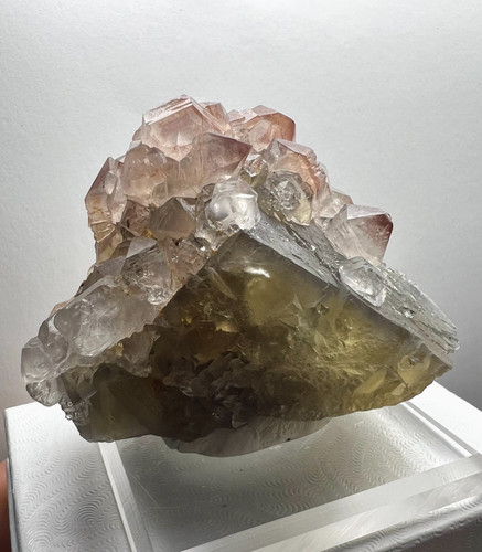 Yellow blue fluorite nice - yellow,