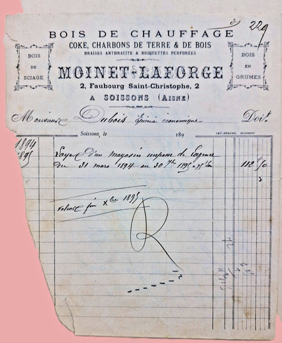 1895 facture ancienne - 1895,