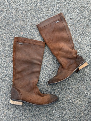 Cuissardes cuir leather - leather, marron