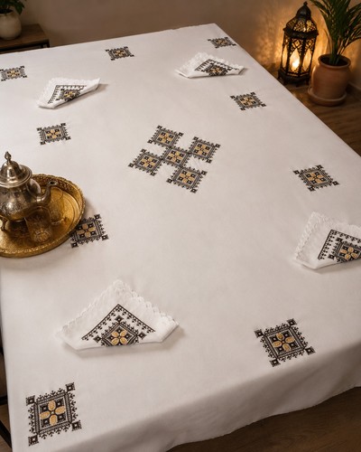 Nappe marocaine artisanale - marocaine,