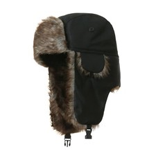 Bonnet chapka noir uni -