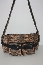 LANCEL Sac Forme Bowling Toile