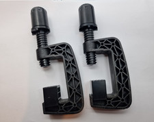 2 Pince de fixation noire du