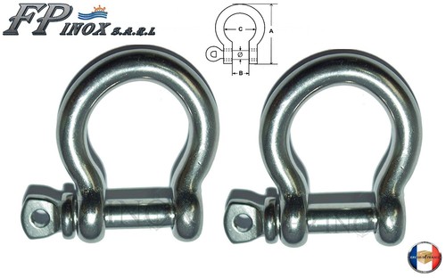 Manille lyre 12mm libre lot - lyre,