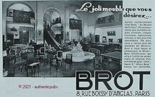 ANTIQUE CRILLON MUSEUM BROT ADVERTISEMENT TRUMEAUX MIRROR FURNITURE 1930 AD