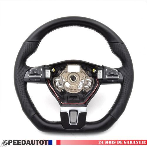 Volant noir aplati tuning - aplati,