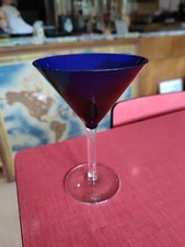 Superb Fruit Cup or Martini Glass Saint Louis Blue (B3)
