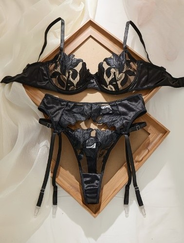 Ensemble lingerie brodé - ensemble,