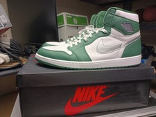 Air Jordan 1 Retro High OG Gorge Green/Metallic Silver Size 17