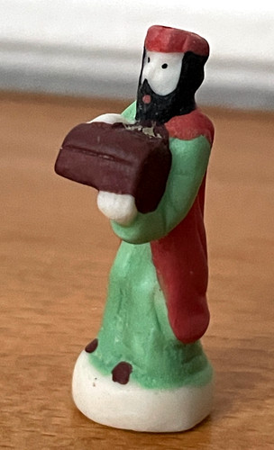 Fève mat personnage santon - fève,
