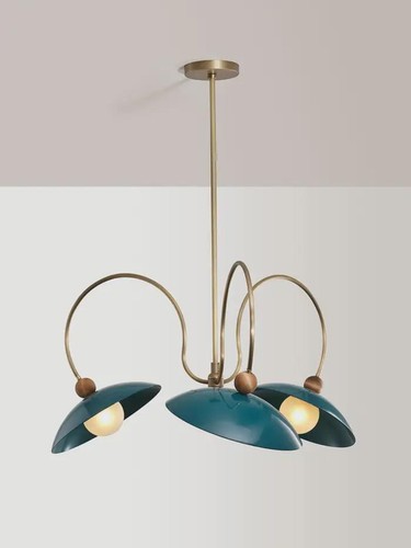 Lustre laiton sarcelle fait - en,