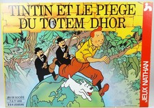 Tintin - Board Game "Tintin and the Totem Trap Dhor" - Nathan Games 1992