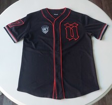 Nwot Unkut Baseball Jersey #7 Size S Small M Black Red Cr7 Hommage Booba Paris