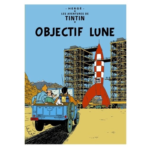 Carte postale album tintin - carte, de