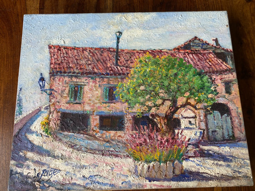 Peinture huile sur toile - l,
