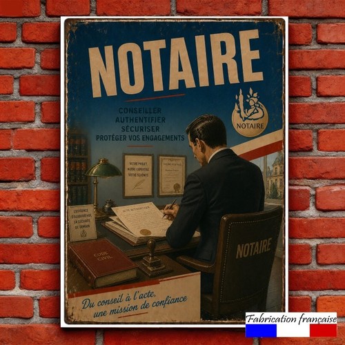 Plaque aluminium vintage - aluminium, le