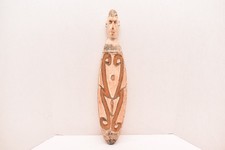 Antique PAPUA NEW GUINEA SAGO BOWL 25" EARLY 1900S ASMAT VTG OCEANIC CARVED WOOD